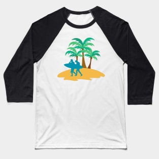 Surfers on d way Baseball T-Shirt